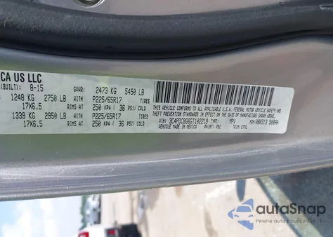 2016 Dodge Journey Sxt z USA, uszkodzony, nr VIN 3C4PDCBG6GT102219